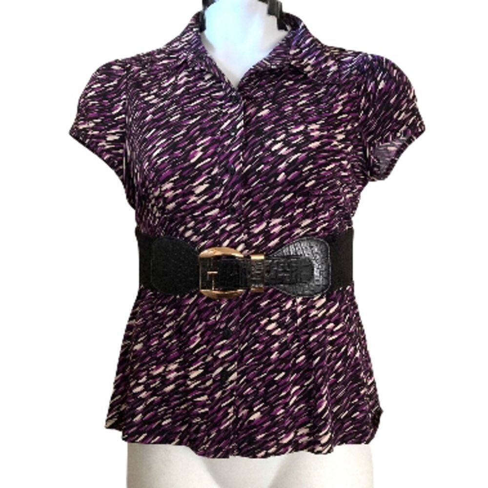 inc purple medium top with stretch belt